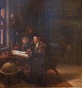 Jan Steen Scholar at his Desk oil painting